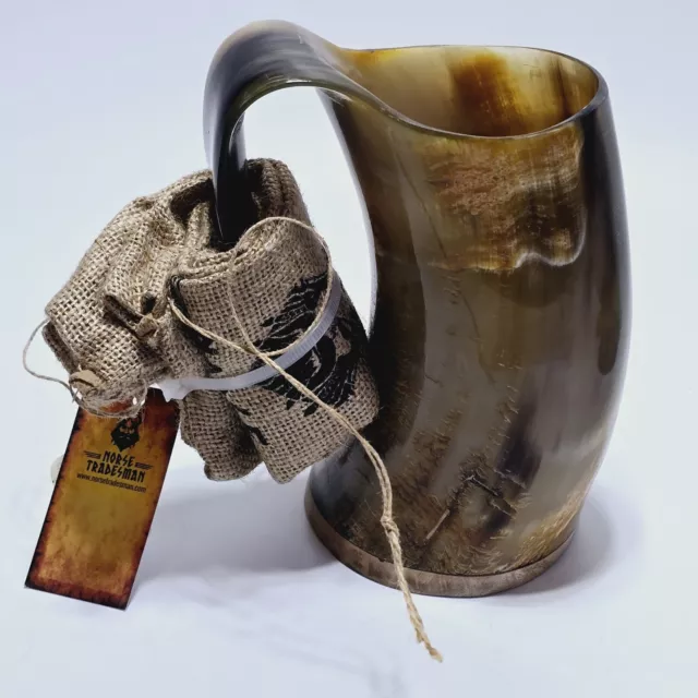 Norse Tradesman Viking Drinking Horn Mug 24oz Beer Mug