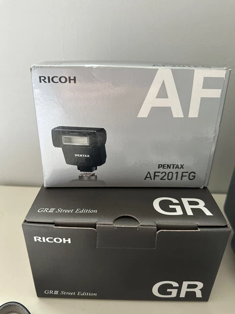 Ricoh GR 3 III Street Edition Digital Camera Pentax AF201FG Flash Bundle Set 3
