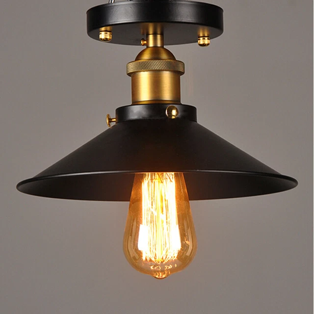 VINTAGE INDUSTRIAL LOFT Style Metal Ceiling Pendant Light Shades