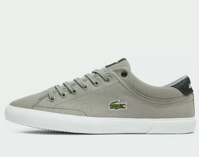 GENUINE LACOSTE ANGHA 219 3 JD CMA Mens Size UK 7.5 Grey Black Canvas 34.99 PicClick UK