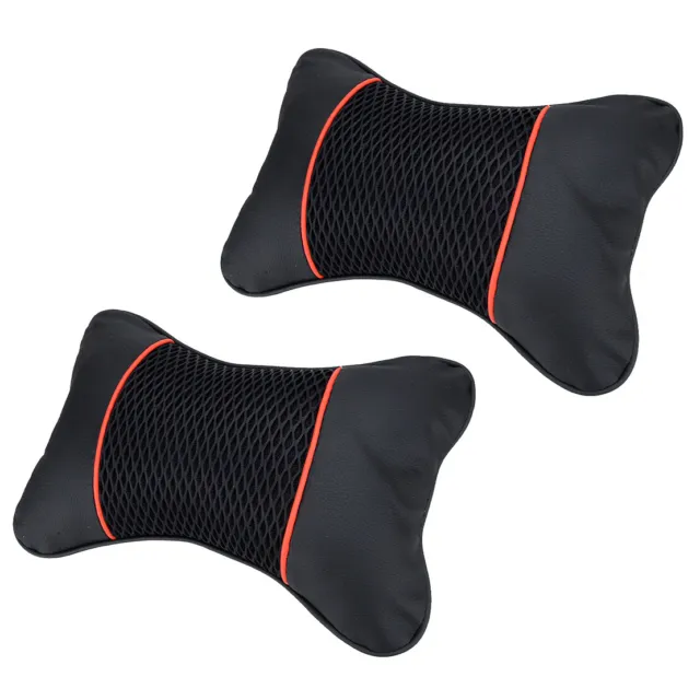 2x Car Seat Headrest Head Pillow Pad Neck Rest Support Cushion Bone Shape Use
