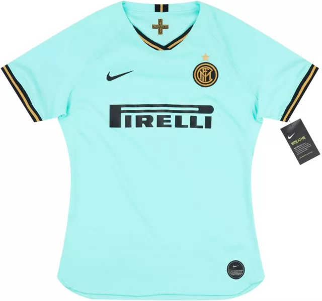 Inter Milan FC Nike Women's Football Soccer Away Jersey Blue New