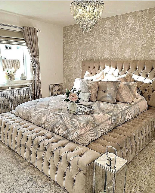 Ambassador windermere crushed velvet bed frame deals