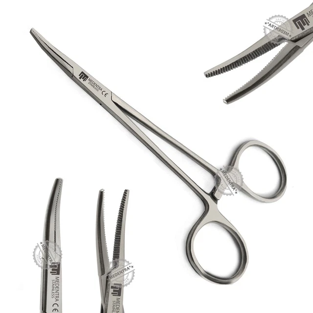 SURGICAL MOSQUITO ARTERY Haemostatic Tissue Forceps Curved Micro