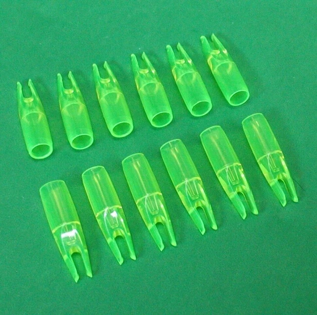 Bohning AFC 2300 Carbon Arrow Replacement Nocks - Flo Green - New Dozen