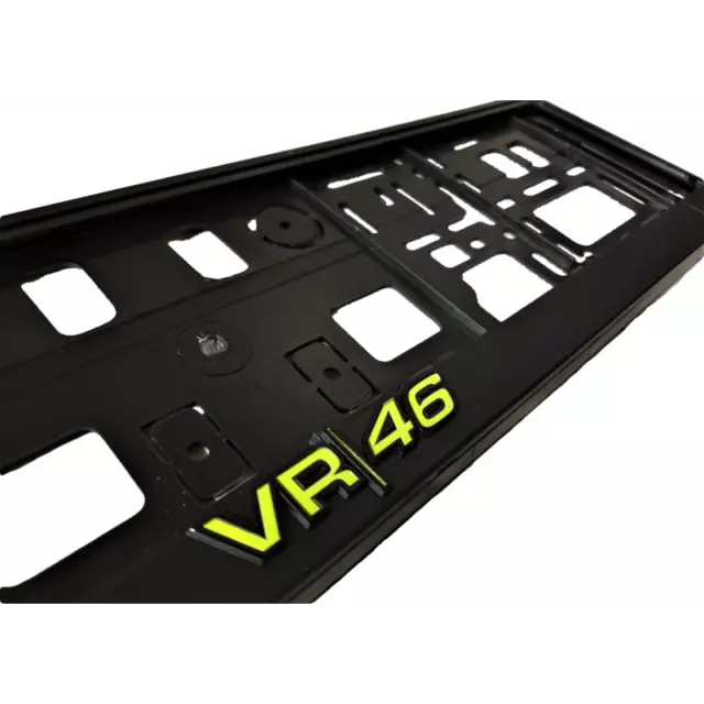 VR46 Support de plaque d'immatriculation 3D x2 Norme UE Valentino Rossi VR...