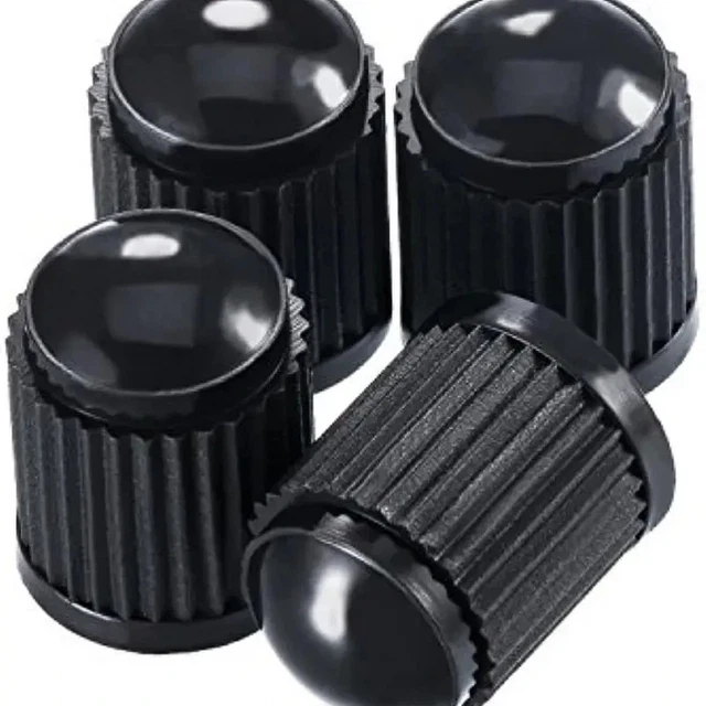 Lot De 8 Bouchons De Valve De Pneu En Plastique Avec Joint Pour SUV Moto Camion Moto Noir 87836756