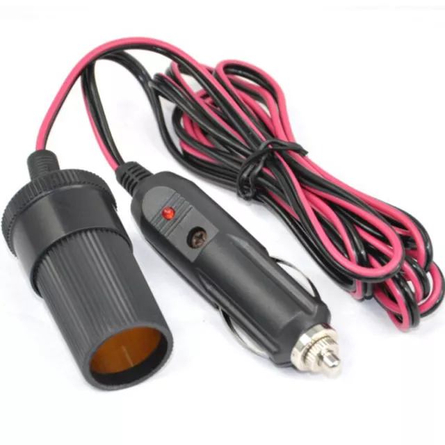 12V 5M Car Cigarette Lighter Extension Cable Lead Charger Power Socket Adapter X