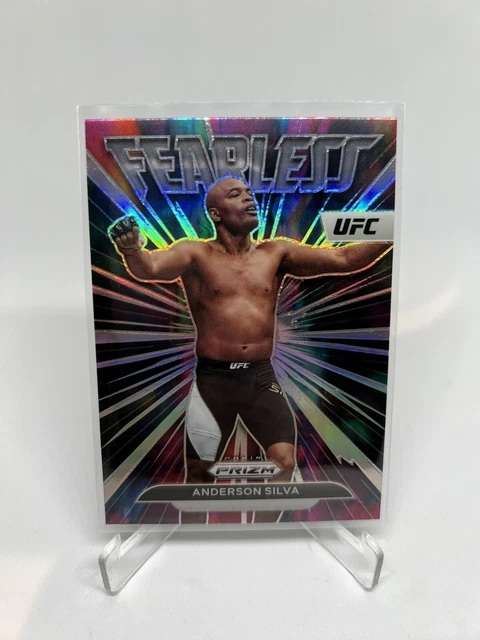 2023 UFC Panini Prizm Anderson Silva Fearless Silver
