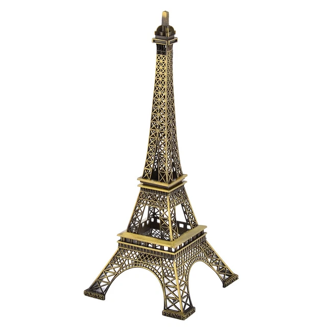 Décor Tour Eiffel En Métal - Modèle Bronze 10x10x25,3 Cm - Neuf (Uxcell)