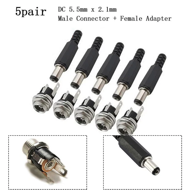 Kit De 5 Paires De Charnières Mâle/femelle Pour Couvercle De Poubelle - Compatible KITCHEN MOVE 20-50L