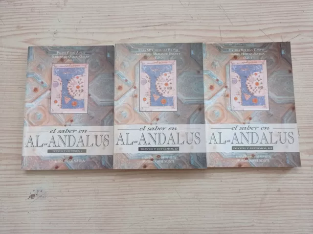 El Saber En Al-Andalus - Textos Y Estudios - 3 Tomos - 1997
