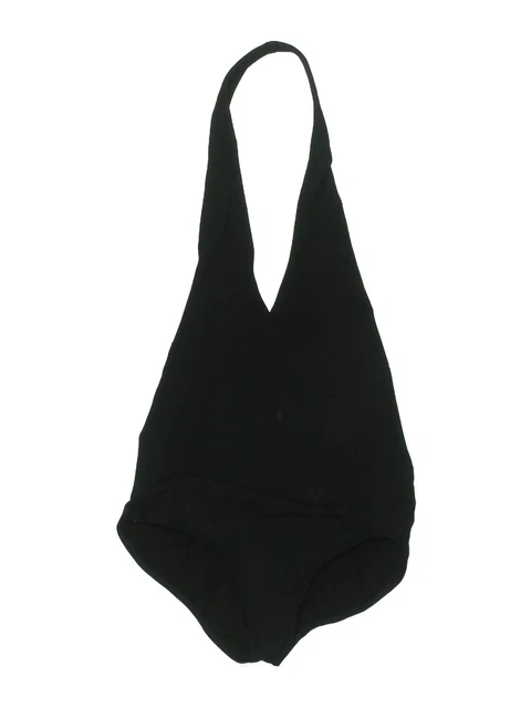 American Apparel Women Black Bodysuit S