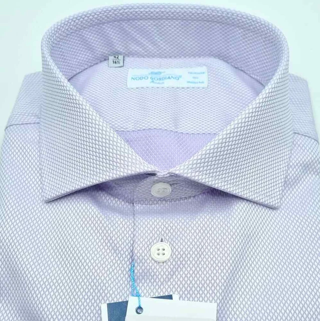Camicia Slim Fit In Cotone Extra-fine, Collo Francese