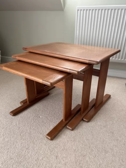 Vintage Mid Century Set Of 3 Teak Nest Of Coffee Side Tables By G Plan