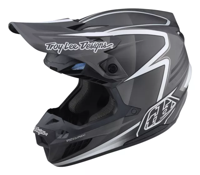 Troy Lee Designs Tld Se5 Carbon Helmet Lines Black New Mx Motocross Off Road Bmx