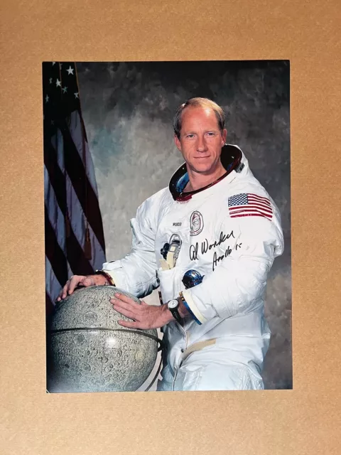 Al Worden hand signed NASA portrait photo - Apollo 15 mission  (16x12 photo)