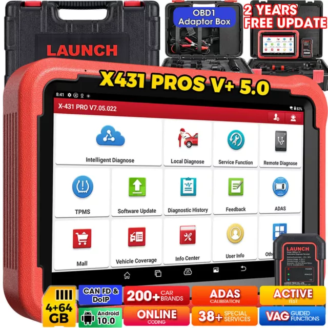 2024 LAUNCH X431 PROS V+ 5.0 PRO 5 OBD2 Diagnosegerät ALLE SYSTEM Key Programm