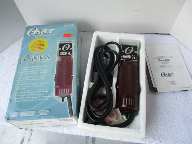 Vintage Professional ~ Oster Hair Clippers Cutters Trimmers Classic 76 76076-010