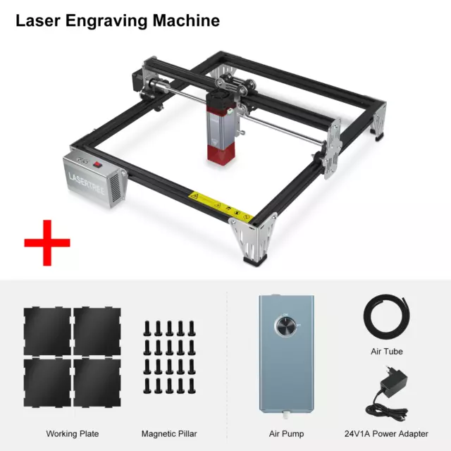 LASERTREE K1 Mini Laser Engraver Machine with 10W Laser Engraving Cutting Module