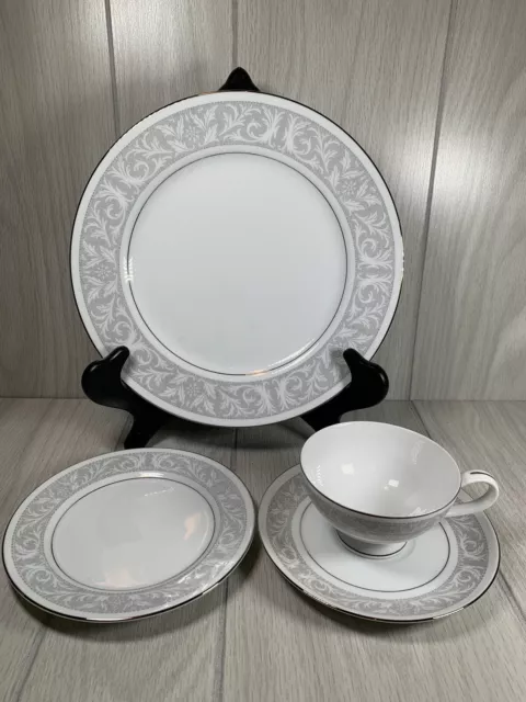 4 Pc  Setting IMPERIAL CHINA Whitney W DALTON 5671 Dinner Bread Plate Cup Saucer