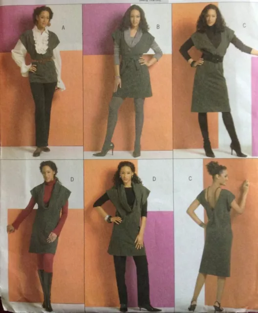 Butterick Sewing Pattern 5100 Tunic Dress And Belt Misses Size L-XL