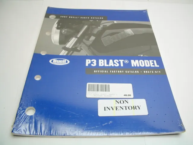 2007 Buell Parts Catalog - P3 Blast Models - 99573-07Y BRAND NEW Plastic Wrapped