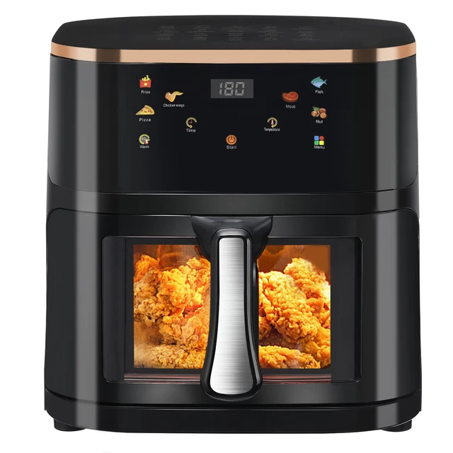 Oyaja Heßluftfrtteuse 6L Arfryer XXL Mt LED-Dsplay, Mt