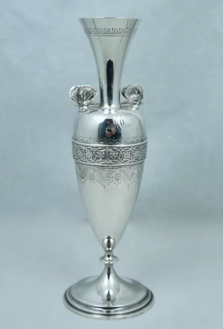 Antique Tiffany & Co Sterling Aesthetic Dragonfly Bud Vase Victorian Insect