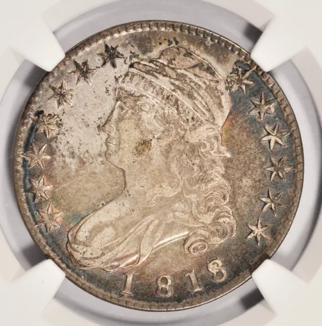 1818/7 Capped Bust Half Dollar NGC VF30 Popular Overdate! #CQM1