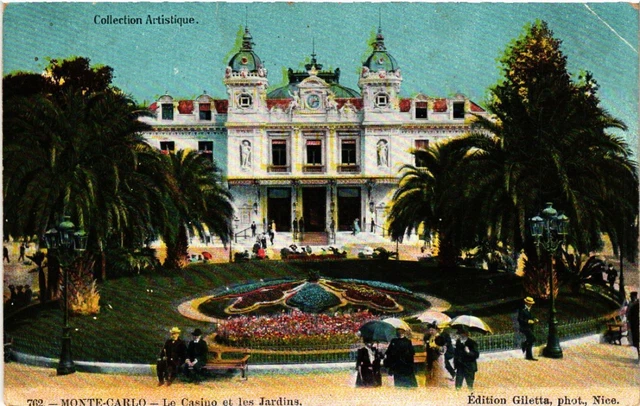 CPA AK MONACO - MONTE-CARLO - Le Casino et les Jardins (476901)