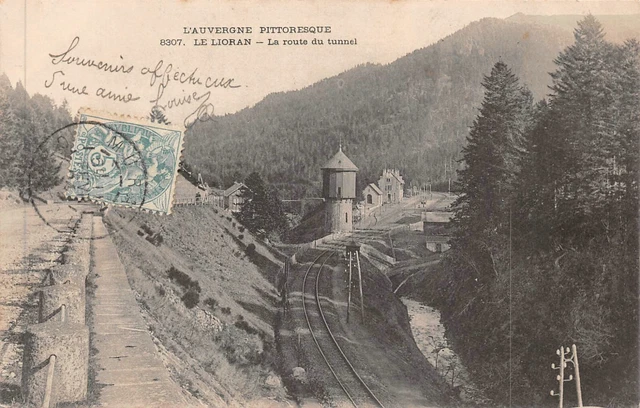 CPA LE LIORAN - La route du tunnel