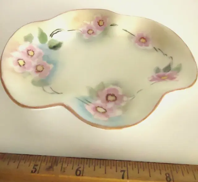 1912 C.T. Altwasser Silesia Germany Signed Hand Painted Plate Trinket Dish