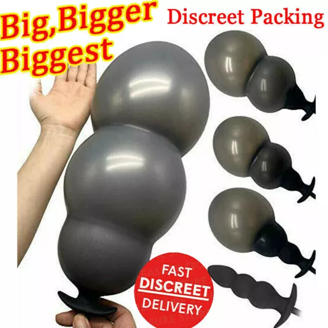 Inflatable-Male-Prostate-Anal-Butt-Plug-Massager-Dildo-Bead-Use-Lubricants -NEW