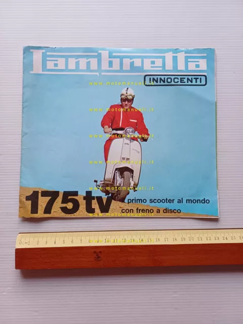 Innocenti Lambretta 175 TV 1962-63 depliant italiano originale