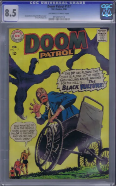 Doom Patrol #117 DC 1968 CGC 8.5 (VERY FINE +)