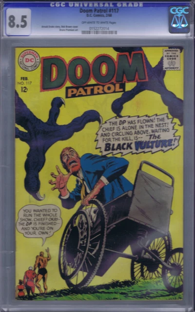 Doom Patrol #117 DC 1968 CGC 8.5 (VERY FINE +)