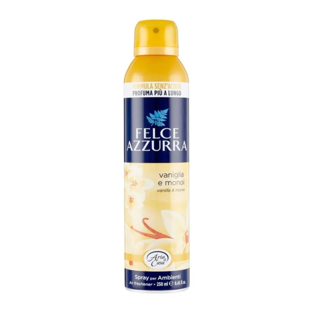 6 x Felce Azzurra Aria di Casa Vaniglia Deodorante per ambienti, 250 ml