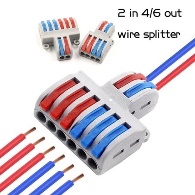 MINI FAST WIRE Connector Push-in Conductor Terminal Block PCT-222 SPL ...