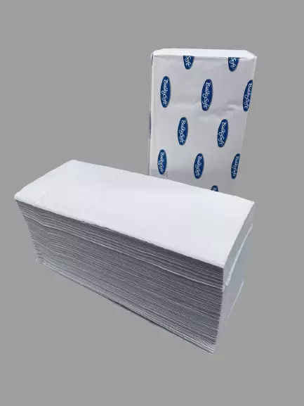 4000 Handtuchpapier 2-lagig Einweghandtücher Papierhandtuch 21x25cm weiss
