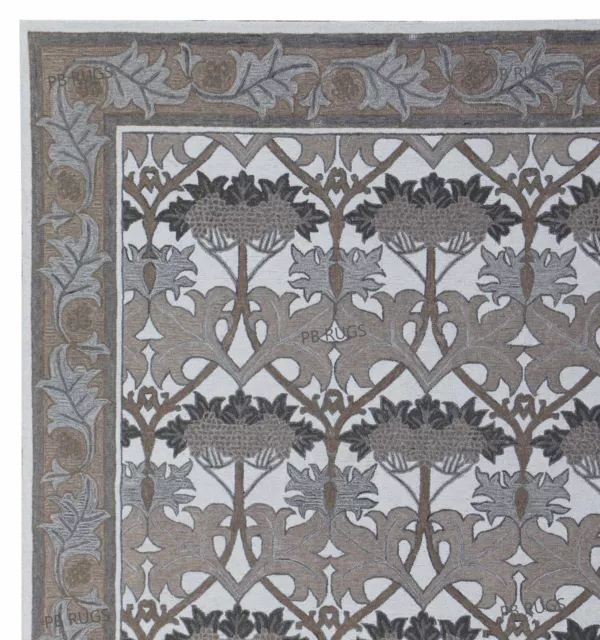 William Morris Low Pile Old Antique Style Handmade Traditional Woolen Area Rugs William Morris Low Pile Old Antique Style Handmade Traditional Woolen Area Rugs