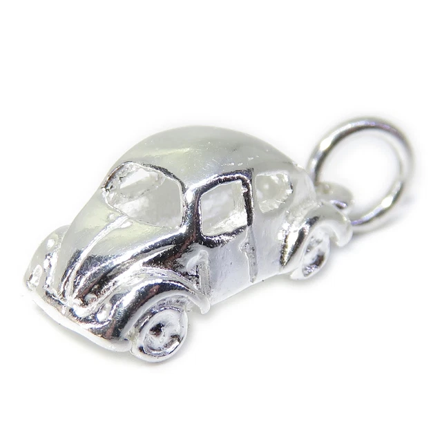 VW Beetle car sterling silver charm .925 x 1 Beetles cars charms_