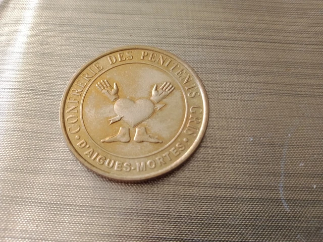 Jeton Monnaie Médailles & Patrimoine Aigues Mortes  - confrérie des pénitents 