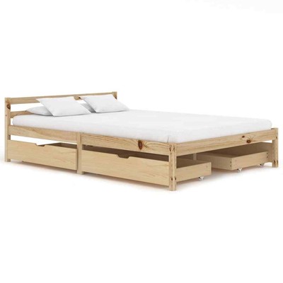 Lit cadre lit cadre 140x200 SINGLE JEUNES Seniors pieu blanc gris 