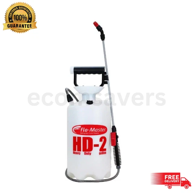 2 Gal. Heavy-Duty Sprayer - Professional Grade Hand Pump Sprayer for Cleaning