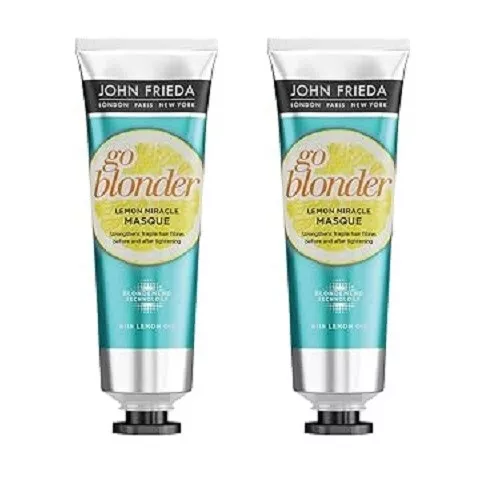 John Frieda Sheer Blonde Go Blonder Hair Strengthening Masque 100ml Pack of 2