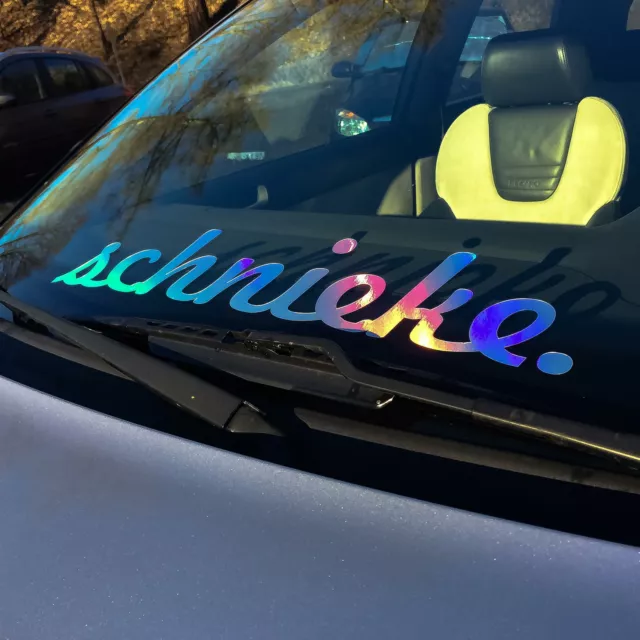 schnieke Aufkleber Hologramm Oilslick Auto Sticker Glitzer Regenbogenfolie