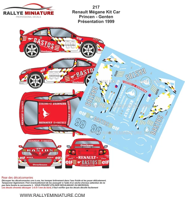 Renault Mégane Maxi Chiaronni/Bugalski N°3 – Anson 1/18 – Rallye 1997 – Neuve