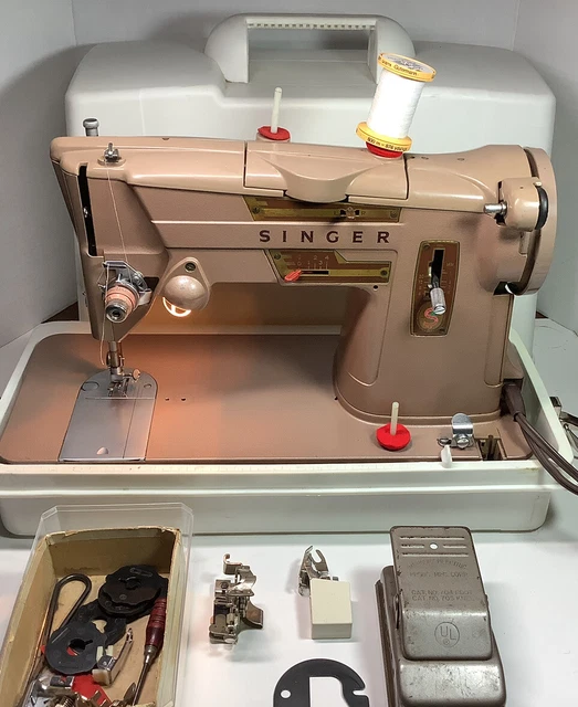 60S SINGER 328K Sewing Machine Made in Great Britain “She