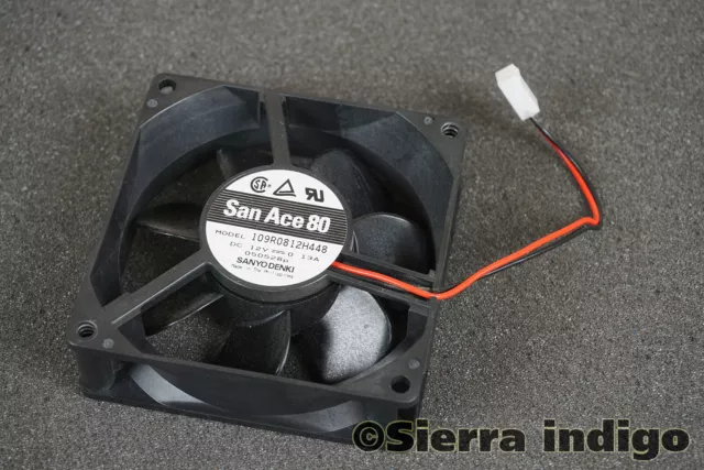 109R0812H448 San Ace 80 DC12V 0.13A 2-Pin 2-Wire Fan